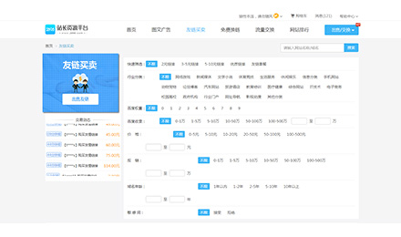 理想财富网在2898平台发布友链进行交易