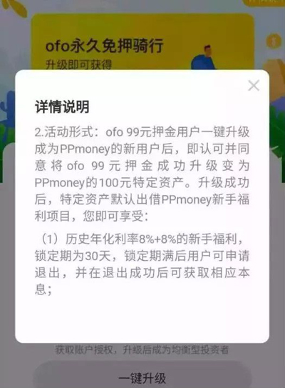 从ofo牵手理财平台看，用户隐私数据的使用有底线吗？